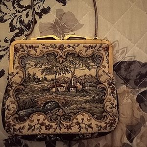 Vintage tapestry purse
